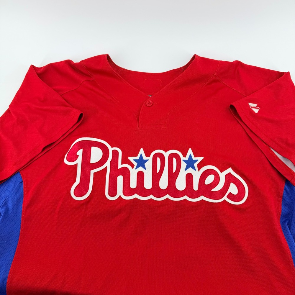 Majestic Philadelphia Phillies MLB Jersey de Armas 96 Cool Base Red Mens 46